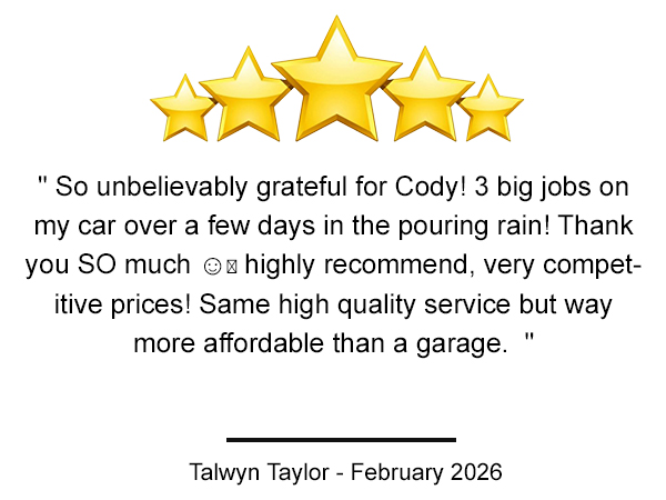 5 star review image 12x9cm,cjautoworks2,cornwall,cj,auto,works