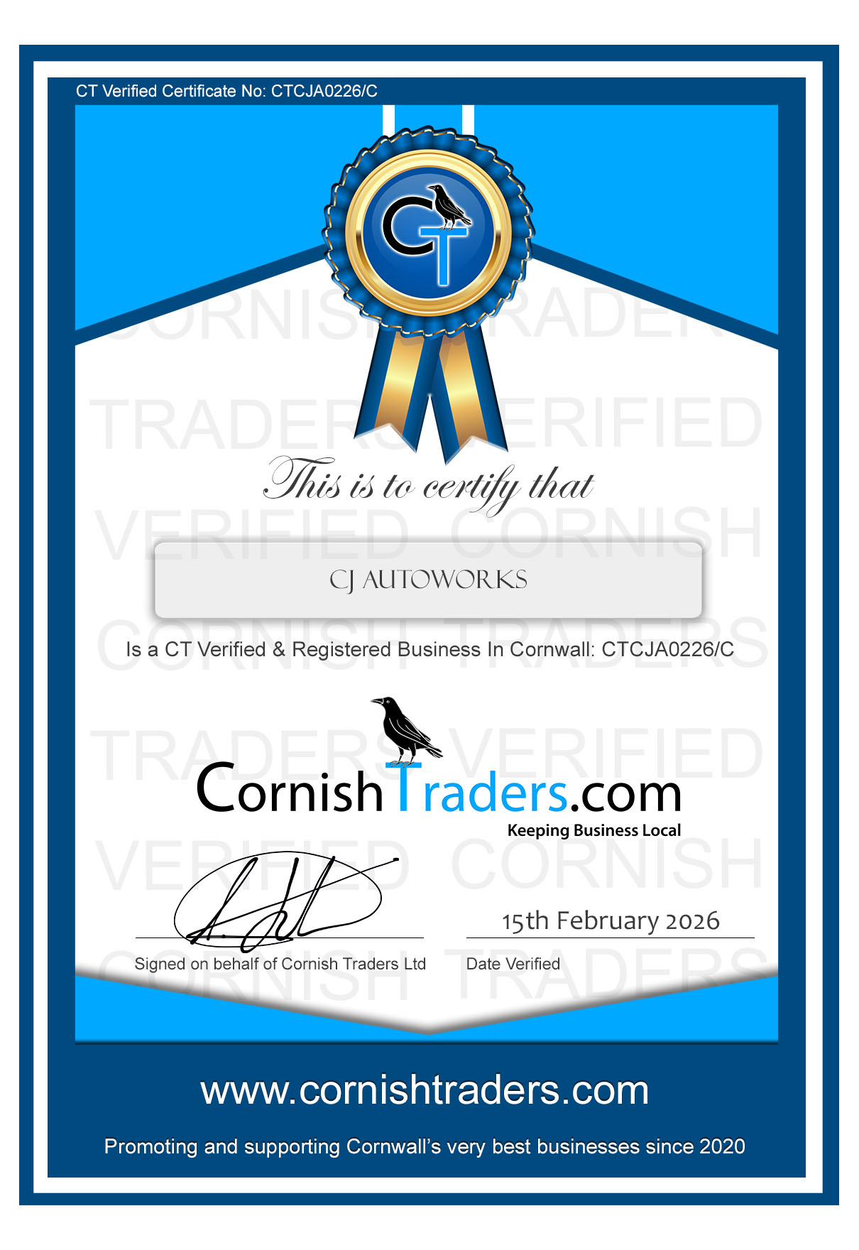 Logocj-autoworks,cornwall,cornish,traders,ct,verified,9